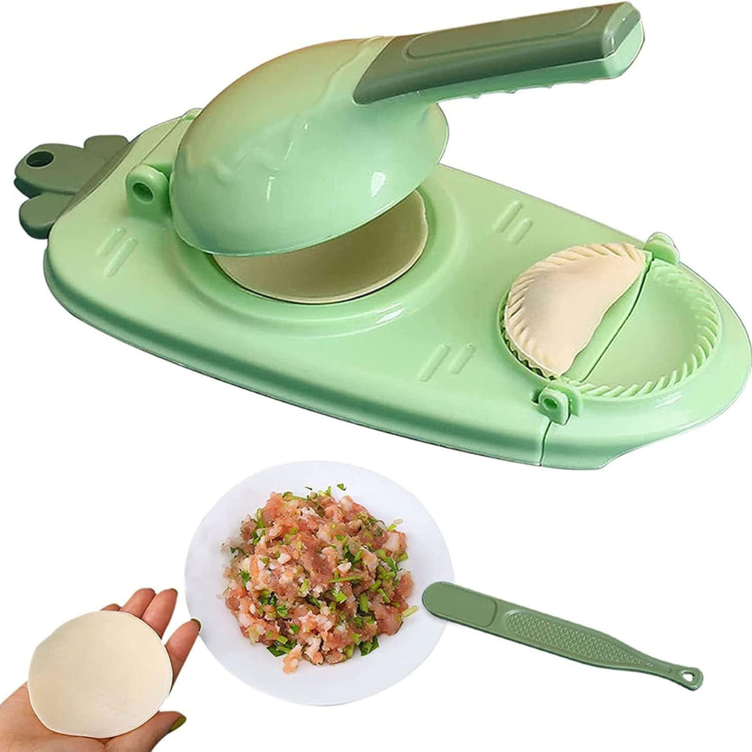 2-in-1 Dual Action Dumpling Press and Wrapper Mold